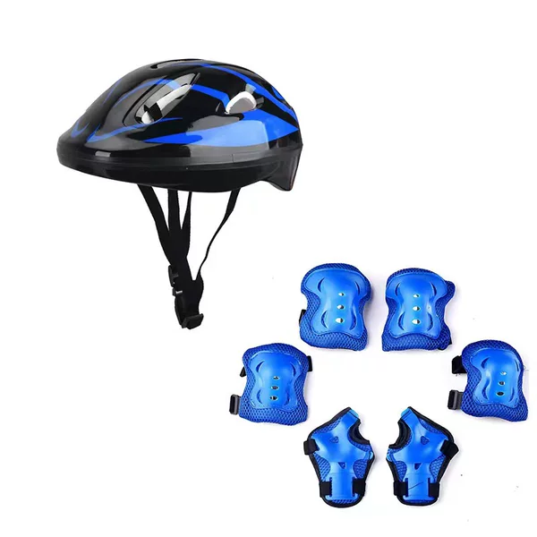 Cycling Skateboard Helmet, Children's Roller Skates, Balance Bike, Adjustable Head Circumference, Safety Protective Gear Set, Wear-Resistant