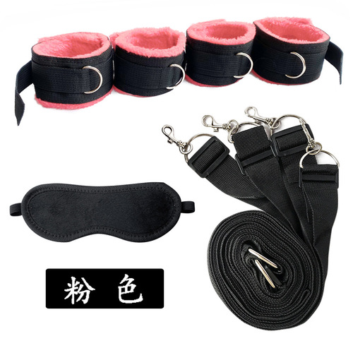 Amazon women's sexy bondage bed straps sm couple sleeping bedding plush toy source manufacturer