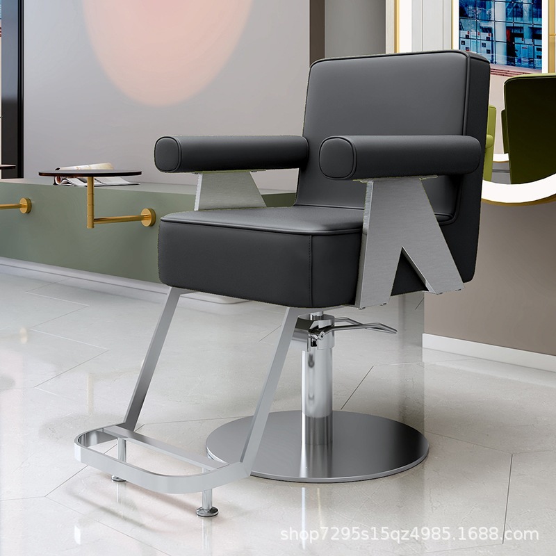 Fábrica directa silla de peluquería silla de salón de peluquería silla de corte de peluquería puede caer la moda red silla de aceite