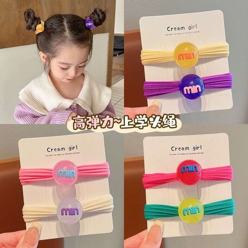 Estilo coreano diadema para niños banda para el cabello de las mujeres lindo color caramelo no duele el cabello 2023 nuevas chicas lazo para el cabello banda de goma tocado