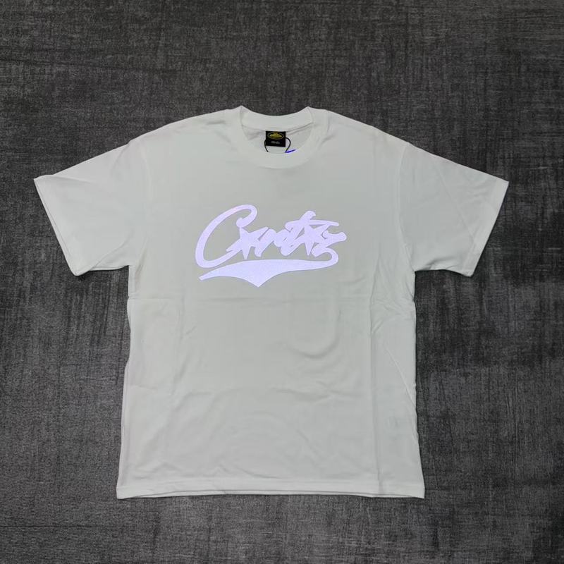 欧米のニッチなトレンドブランド、タイマー柄プリントが人気の万能半袖Tシャツ、夏らしいゆったりとしたカジュアルな半袖|undefined