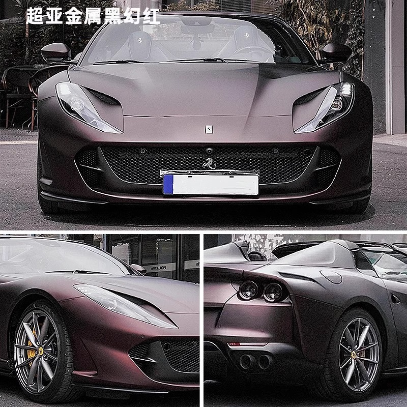 ペット車の色変更フィルムストリーマーブラックチャーミングレッドメタルソウルモーションルビーレッドロマニーレッド液体ドラゴンブラッドレッド|undefined