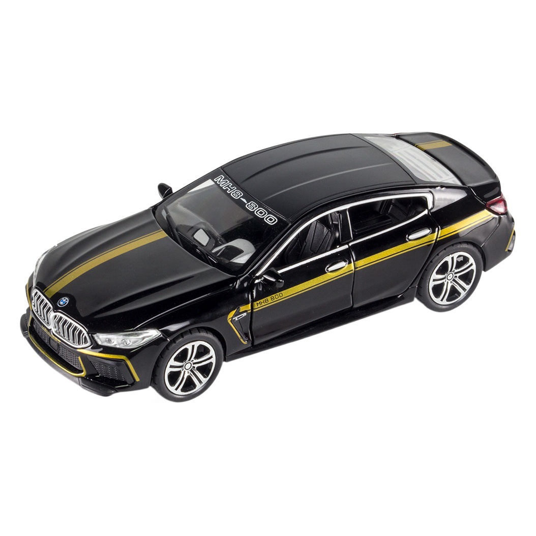 Chimei aleación coche Modelo 1: 32 baoma M8 tira hacia atrás sonido y luz 6 Puerta Abierta juguete coche música modelo decoración colección