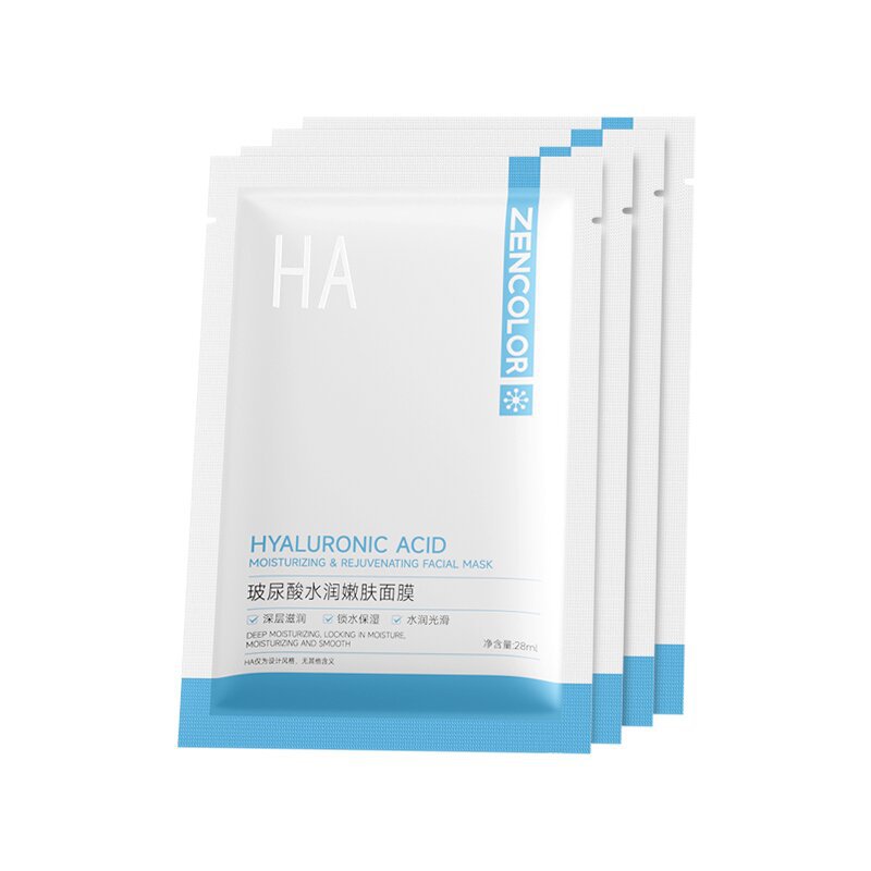 Face mask with hyaluronic acid, 4 pieces