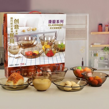 차 7 피스 세트 (8 세트/상자) [인쇄 가능]]