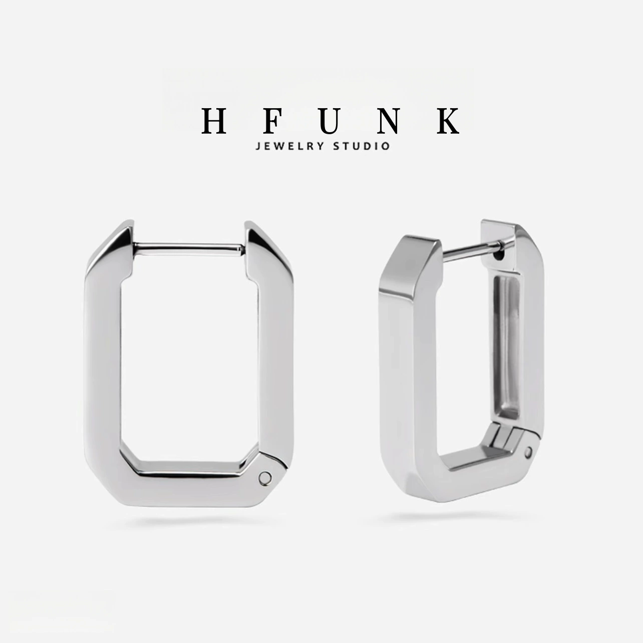 Минималистичные маленькие прямоугольные серьги, не выцветают, городской стиль, легкая роскошь