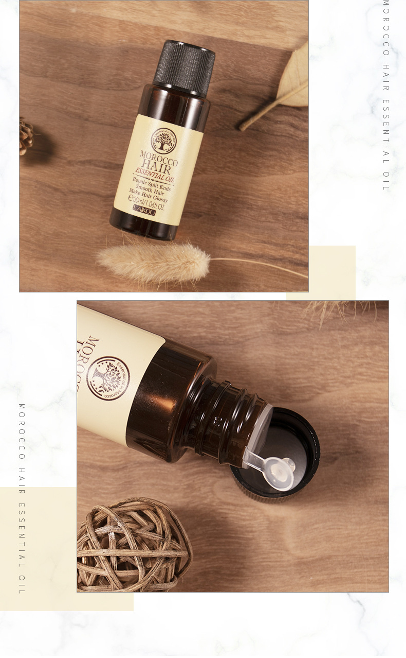 laikou 30ml Hair Care Essential Oil for improving frizz, fragility and split ends, available for wholesale from the manufacturer undefined