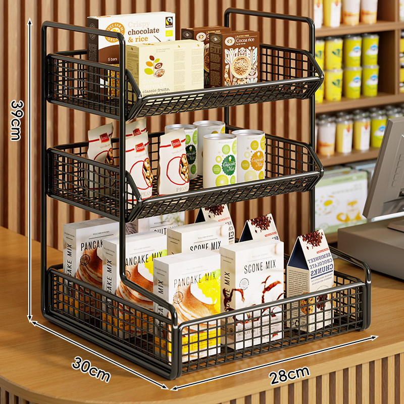 Estante de Exhibición Trapezoidal de Varios Niveles para Supermercado y Tiendas