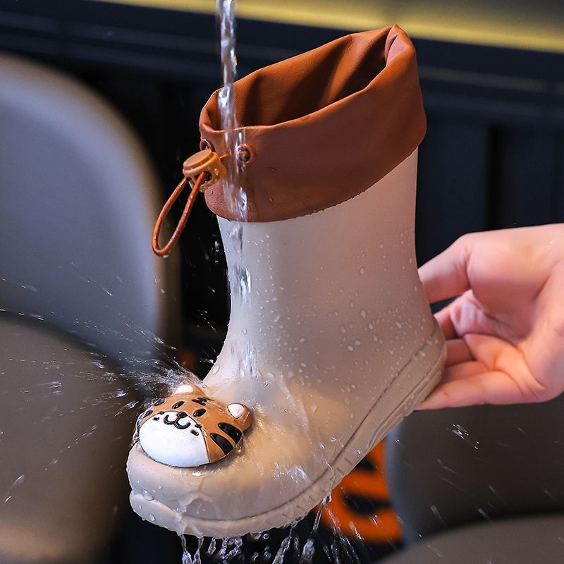 Children's Rain Boots, Boys' Rain Boots, Non-Slip Men's Baby, Toddler, Kidsren's Water Shoes, Girls' Waterproof Rubber Shoes, Lightweight New Style