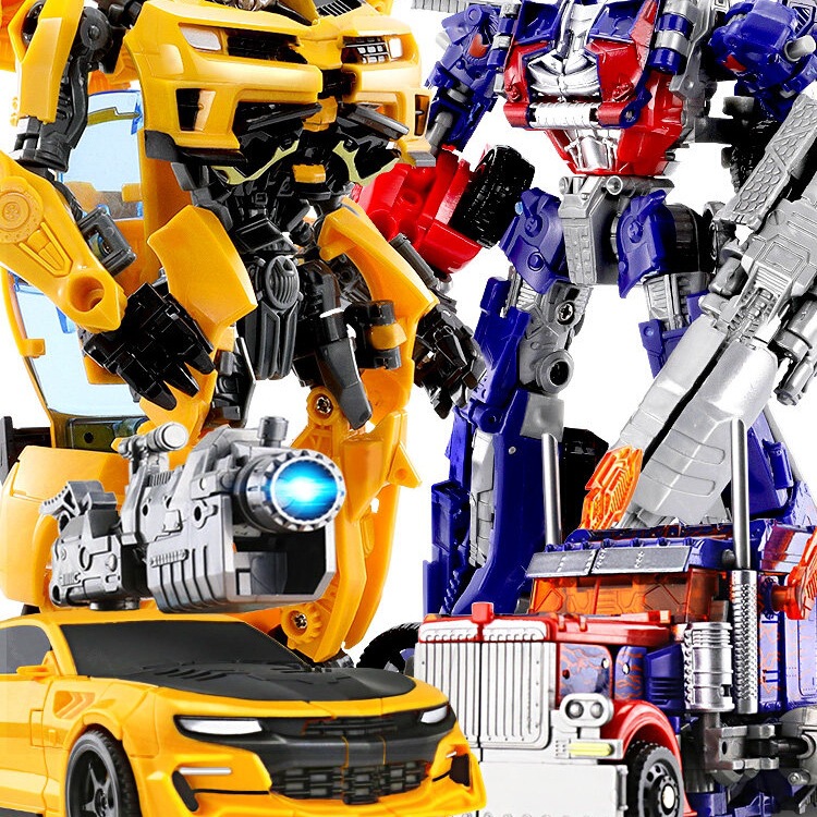 Transforming Toy Car Robot Optimus Prime Bumblebee Action Figure Alloy Genuine Children's Toy for Boys 5