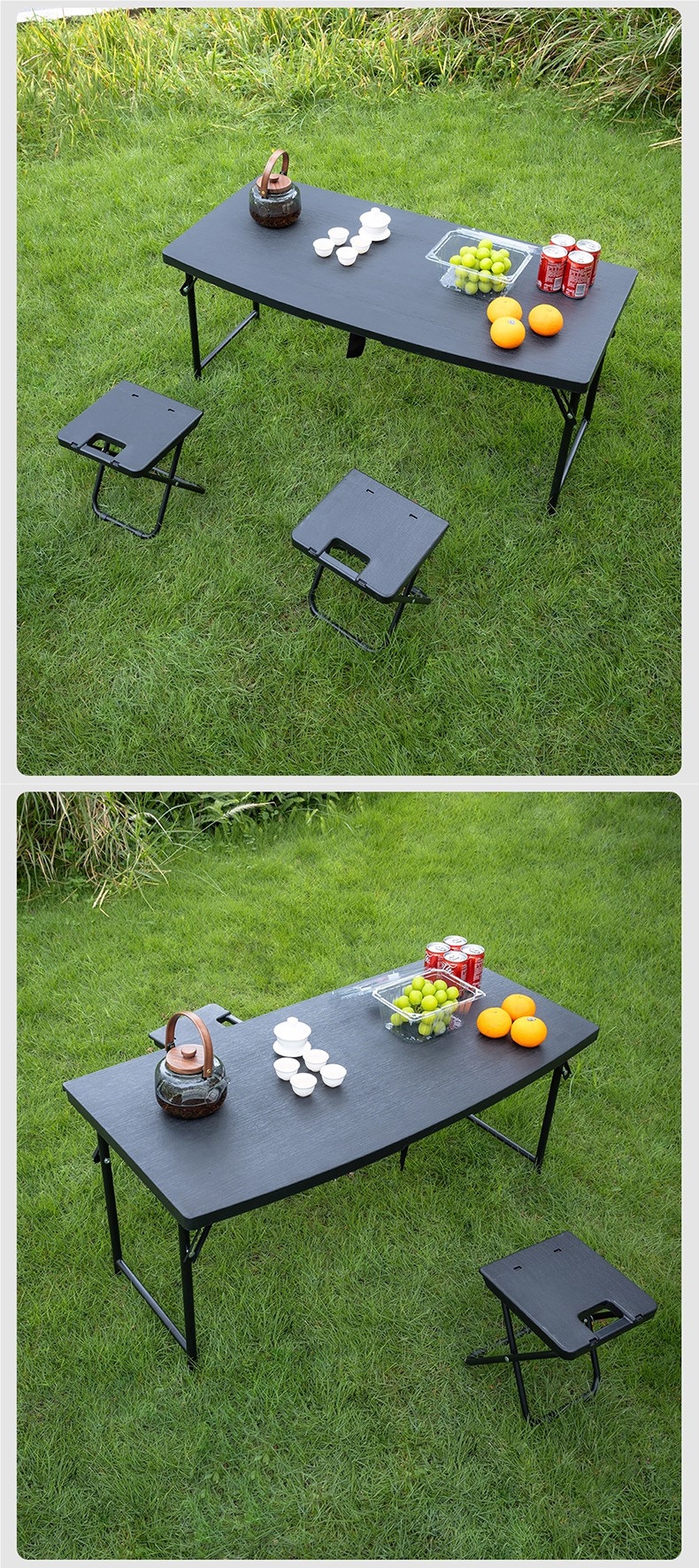 Suitable for the New Aito M8/M9 Trunk Folding Camping Table, Outdoor Portable Folding Table and Chairs for Car Picnic