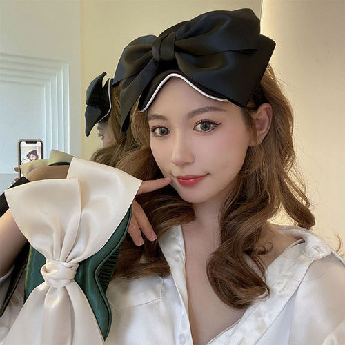 Ins big bow eye mask comfortable breathable skin-friendly sunshade photo-taking magic headband