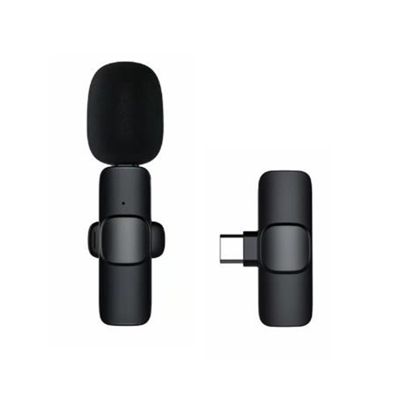 Microfono Lavalier wireless con riduzione del rumore e associazione automatica per iPhone, iPad, Android e PC per la registrazione di interviste Vlog in diretta su YouTube_voghion.com