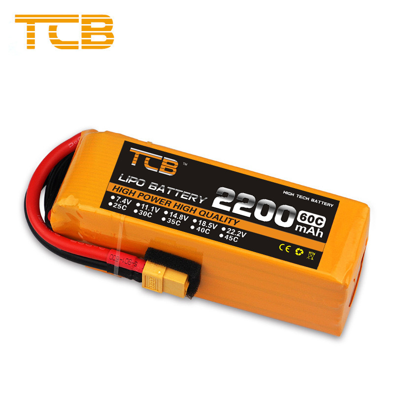 TCB航模锂电池2200mAh2S3S4S6S60C无人机11.1V遥控车RC玩具飞机厂