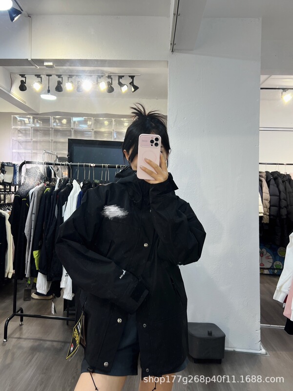 莆田1990冲锋衣美版TNF北家脸面外套男女款户外防风防水登山服潮|undefined