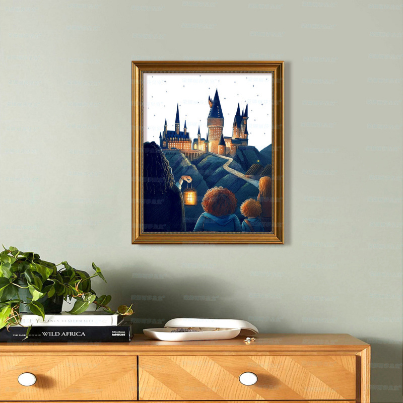 Mona Lisa Real Castillo mágico de bordado cruzado nuevo estilo de diseño de jardín estético de ensueño pequeño bordado de hilo image 3