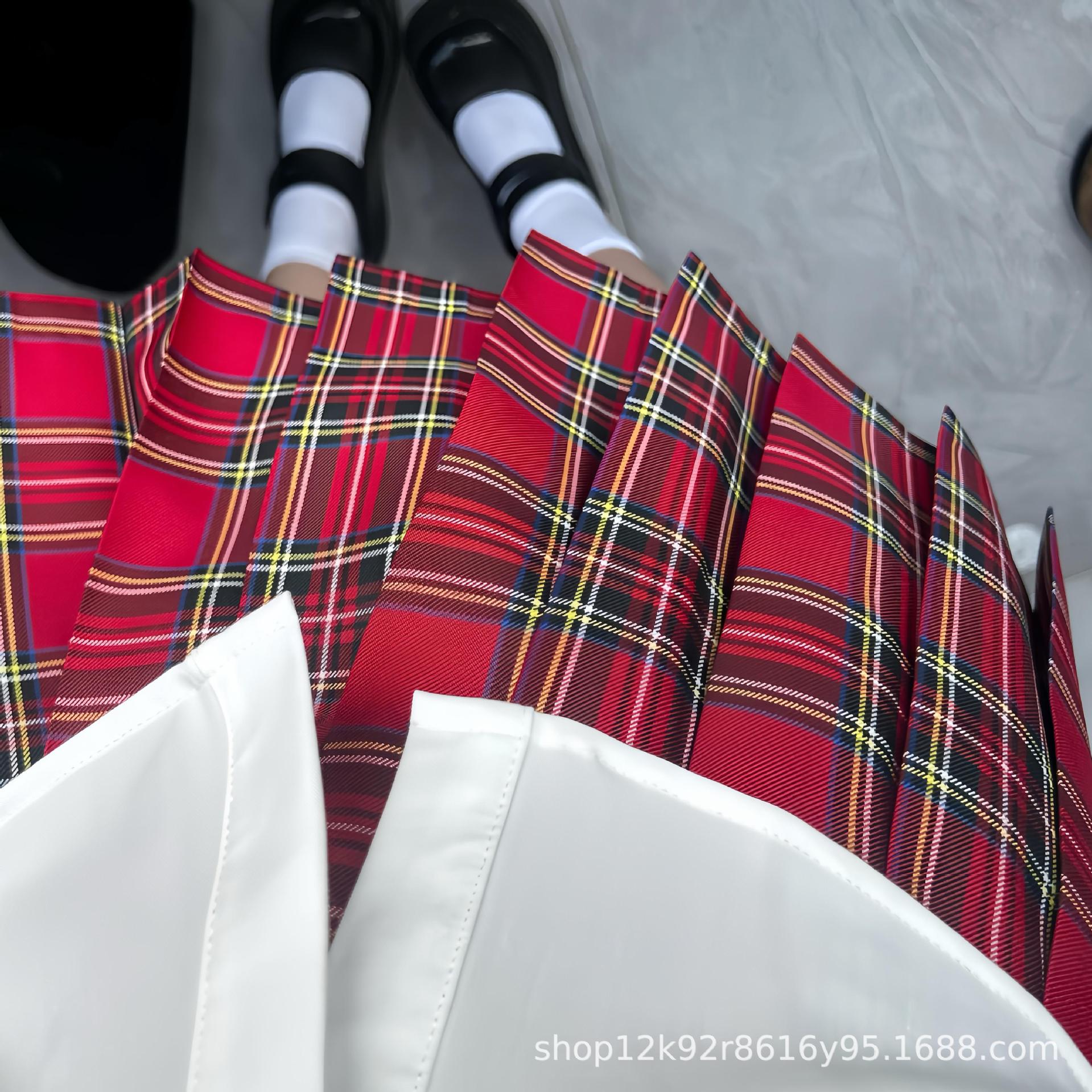 JK 유니폼 페퍼 격자 무늬 원피스 세트 여성용 긴 소매 풀오버 스웨터 일본 대학 스타일 학교 니트 자켓