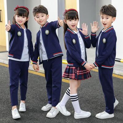 小学生校服春秋套装棒球服儿童男女运动服幼儿园园服英伦班服