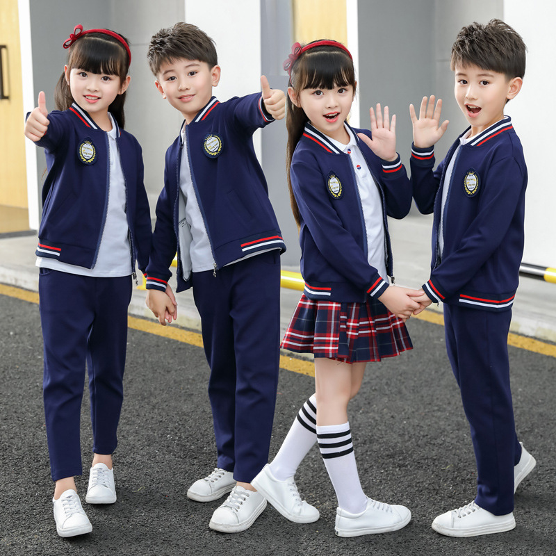 小学生校服春秋套装棒球服儿童男女运动服幼儿园园服英伦班服