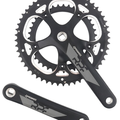 Haomeng proweel square hole crankset crank 130BCD53T 2×10 speed 9 speed RPF road bicycle crankset