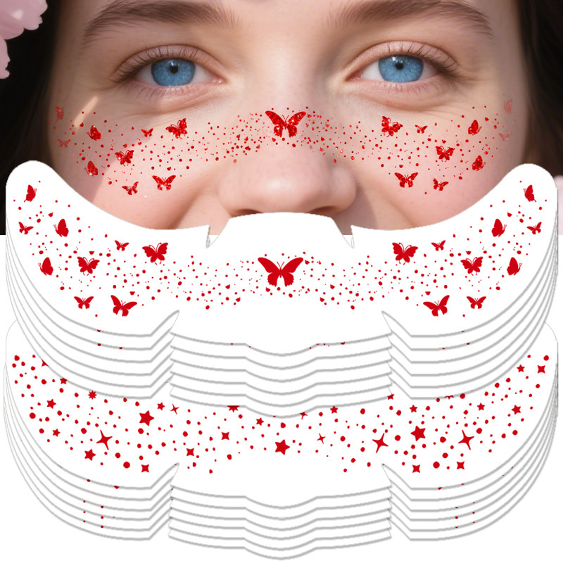 Cross-border suit simulation European and American freckles tattoo makeup face stickers waterproof natural freckles tattoo stickers Amazon