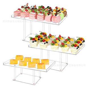Factory Direct supply acrylic snack rack wedding pastry dessert display rack buffet table cake storage rack