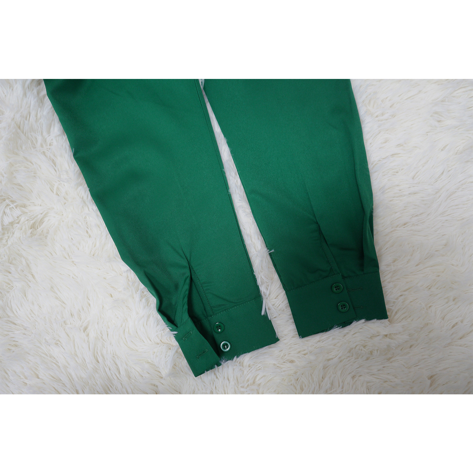 Abbigliamento da donna Top con maniche a sbuffo Gonna plissettata con volant Set due pezzi_voghion.com