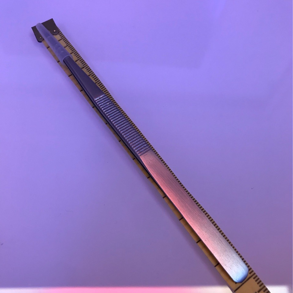 厂家直销 磨砂手柄防滑镊子 精密处理亮光头 飞线镊