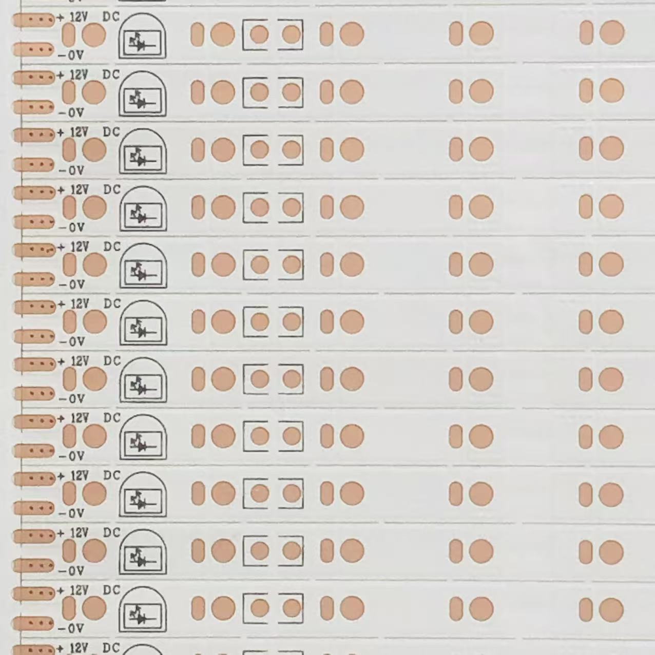 FPC柔性线路板2835 12V 28D/条 4D1R 0805 315*5MM 高光奶白 双面