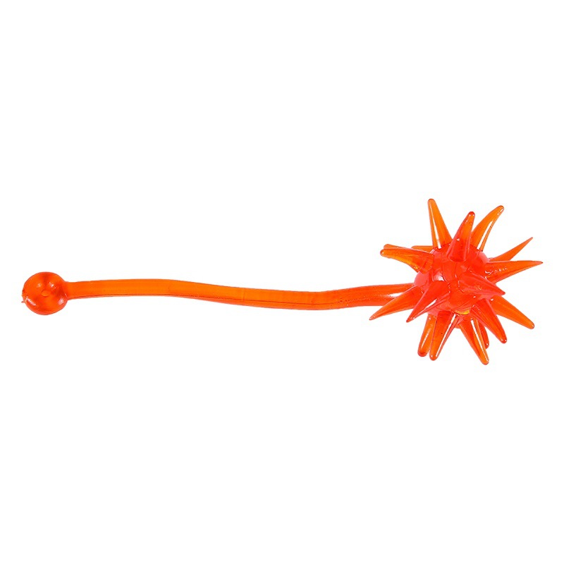 Nostalgic Children's Fun Toy Sticky Meteor Hammer Soft Glue Shake Sticky Ball Retractable Sticky Elastic Large Sticky Hammer
