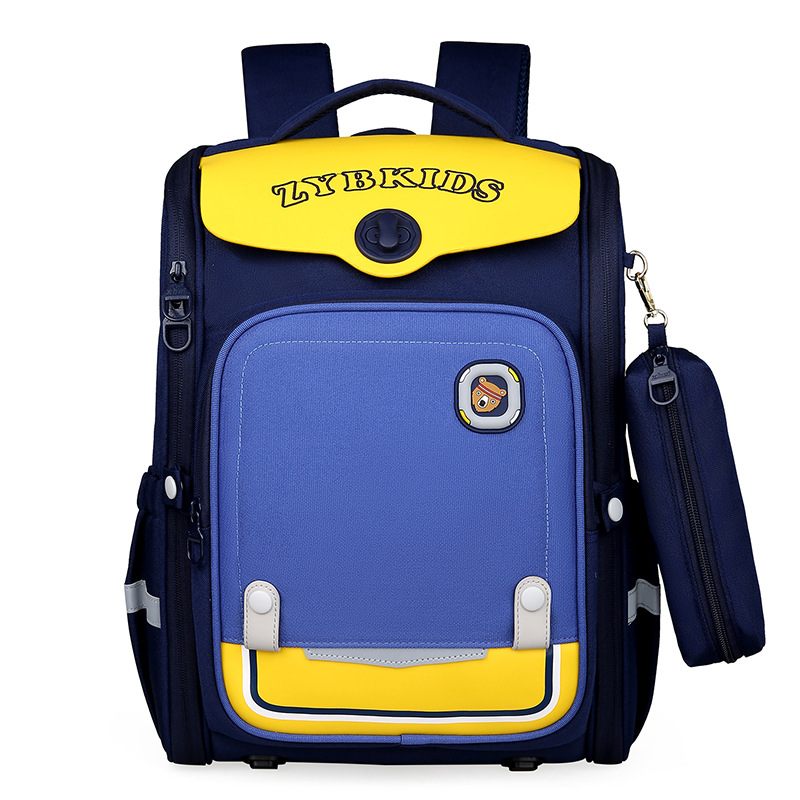 Pupil bag 2-6 grade Student Backpack 2022 new pattern Space Bag Two piece set Stereotype children knapsack