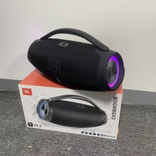 跨境热销JB.L音乐战神3 BOOMBOX3无线蓝牙音箱LED灯插卡手提音箱