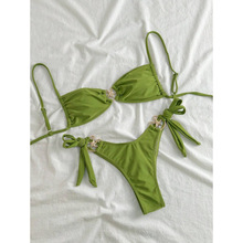 Z 91234 Solid Bikini Set ��ɫ���w�Ȼ���羳���uͨ