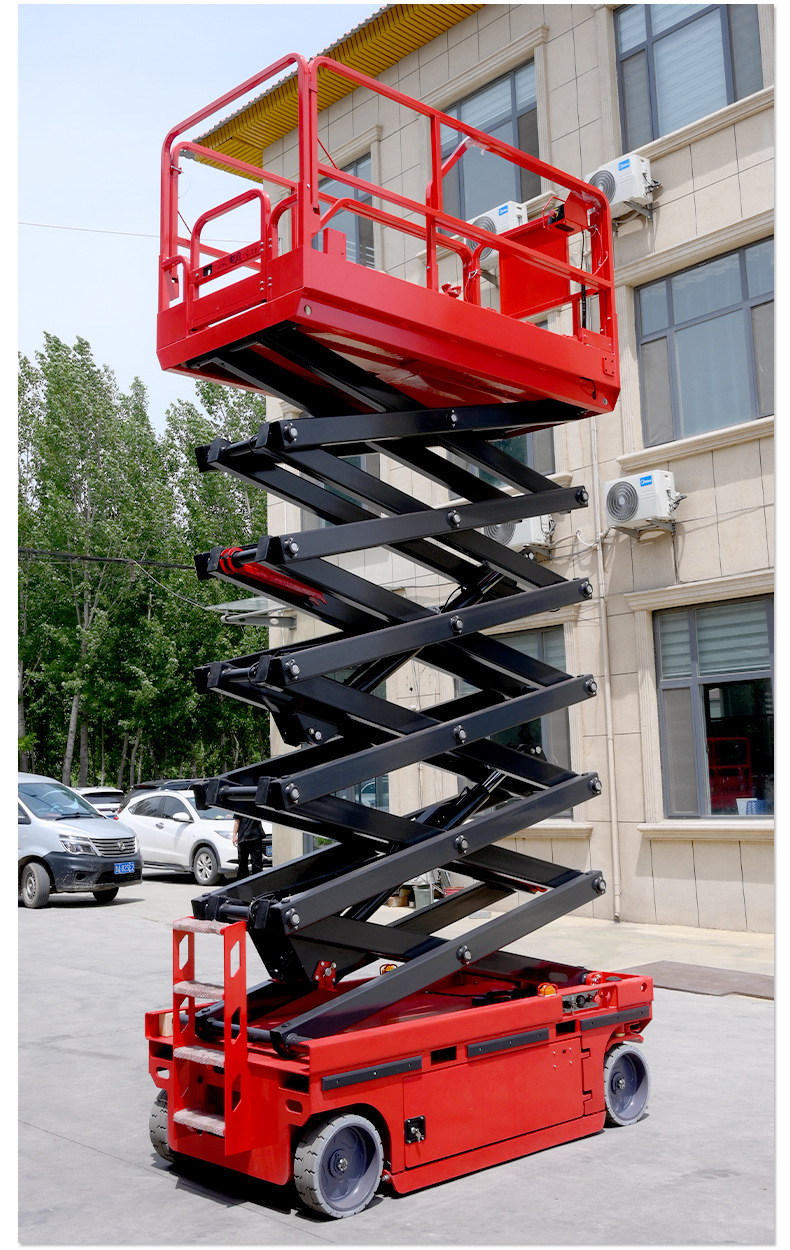 Self-Propelled Lift Platform, Small Aerial Work Vehicle, Outdoor High-Altitude Work Vehicle, Electric Scissor-Type Self-Propelled Lift Platform
