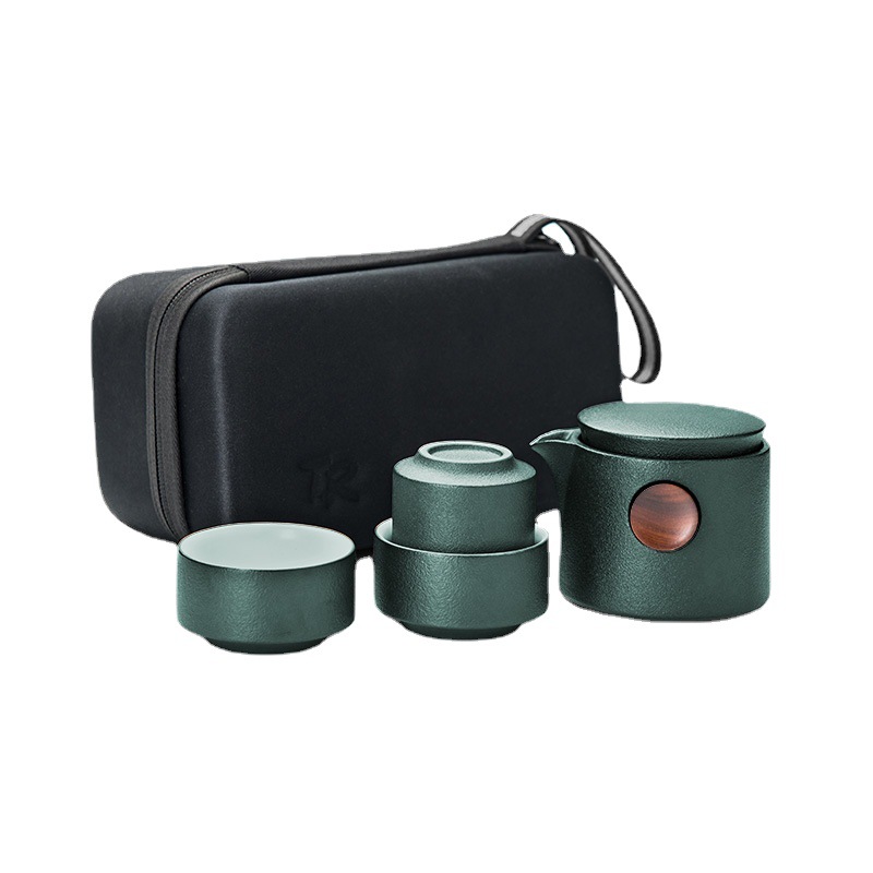 Juego de Té de Viaje Portátil de Cerámica con Tetera y Tazas para Exteriores y Regalo image 6