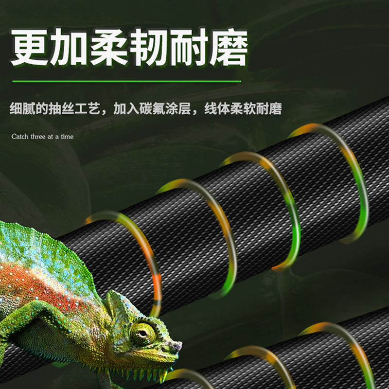 斑點魚線日本隱形主線子線超柔軟強拉力台釣線尼龍釣魚線漁線