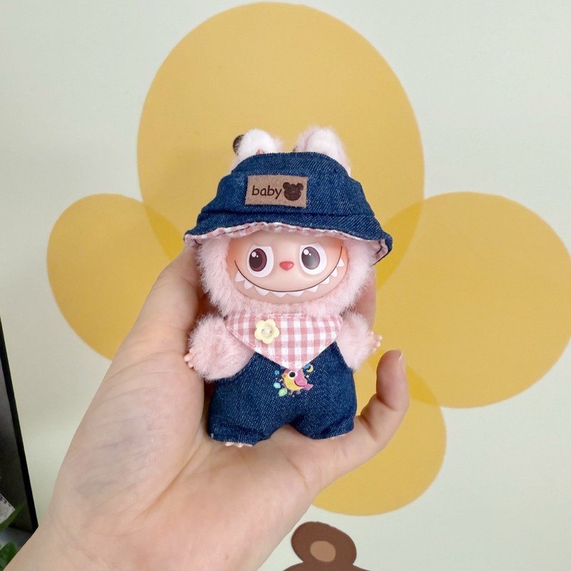 迷你版4.0LABUBU搪胶脸毛绒盲盒玩偶衣服圣诞套装小鼻嘎心底密码|undefined