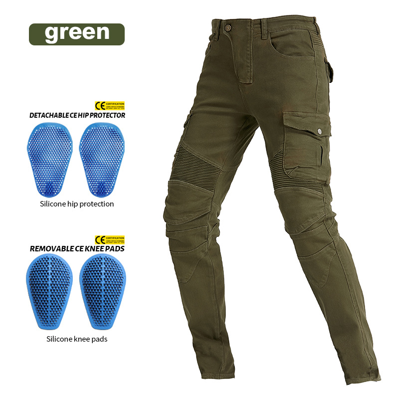 Pantalones de Motociclismo VOLERO, Pantalones de Carreras, Anti-caídas, Pantalones de Motociclista, Pantalones de Caballero, Equipo de Protección de Silicona image 8