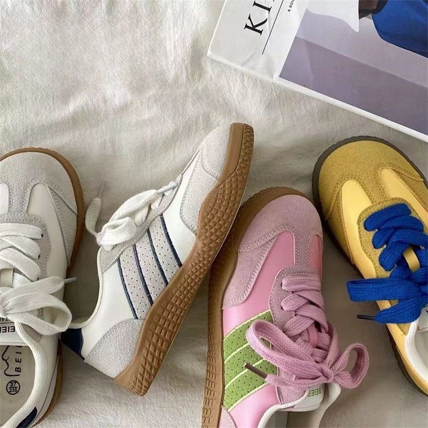 Primavera y otoño nuevo diseño de nicho universal zapatos de skate para mujeres 2024 zapatos de entrenamiento alemán de suela suave zapatos deportivos casuales para mujeres