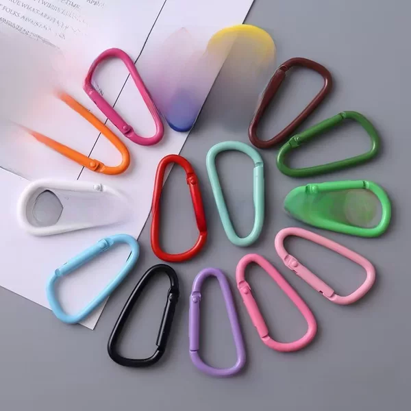 13 colors No. 5 paint color No. 5 D-shaped carabiner spring buckle climbing chain key chain pendant hook
