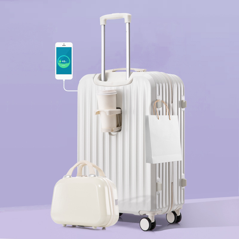 [Fábrica de selección estricta] maleta de 24 pulgadas de gran capacidad, maleta de tracción de 20 pulgadas de nuevo estudiante