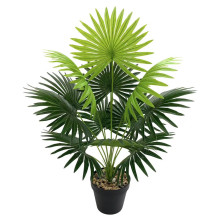 亚马逊TEMU仿真绿植桐棕树落地盆栽北欧风绿色植物盆栽家居装饰品