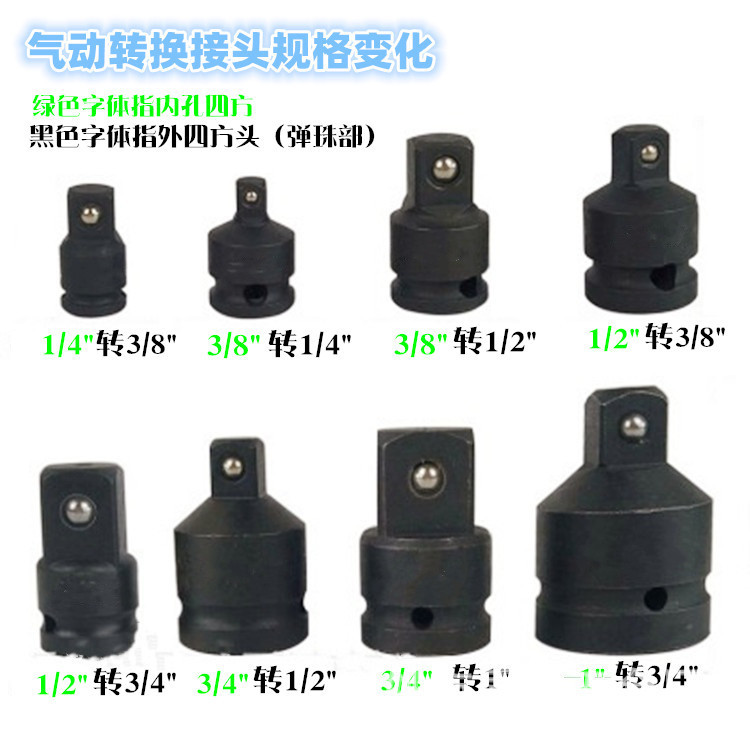 ハンドレンチ 3/4 エアキャノン 空気圧ヘビーデューティ 1inch ソケット 1/2 変換可変径空気圧ソケット 互換性|undefined