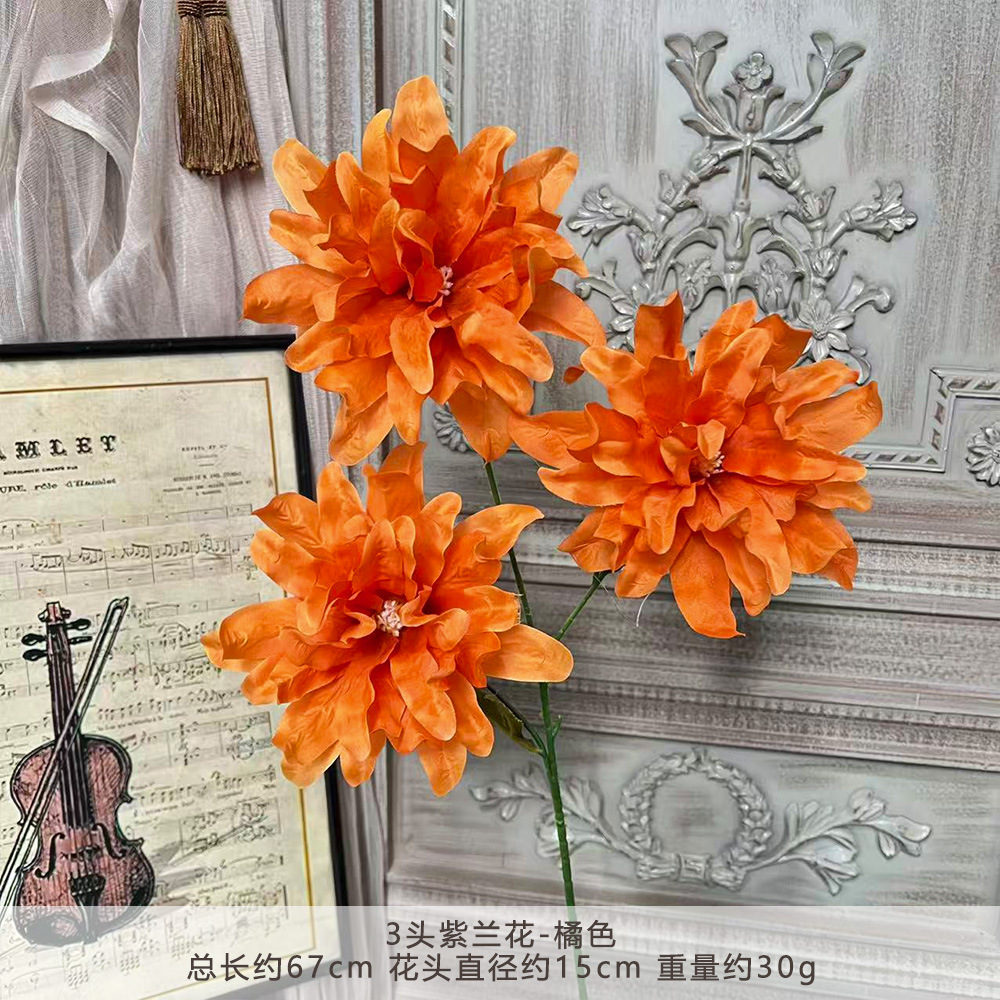 YR-3 헤드 보라색 난초-주황색