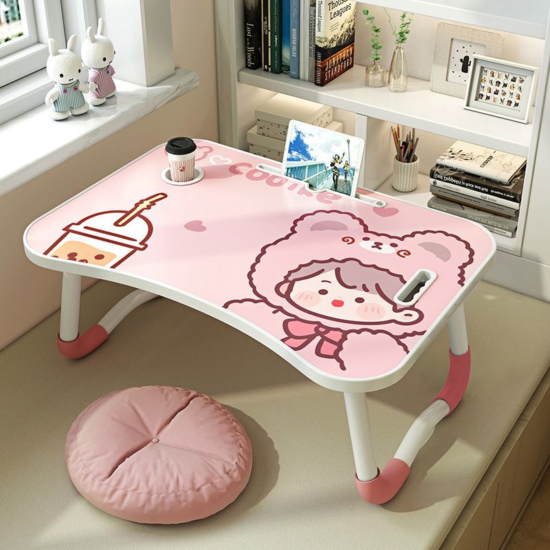 Bed Desk Folding Small Table Computer Desk Bed Lazy Student Dormitory Study Desk Homework Bedroom Sitting