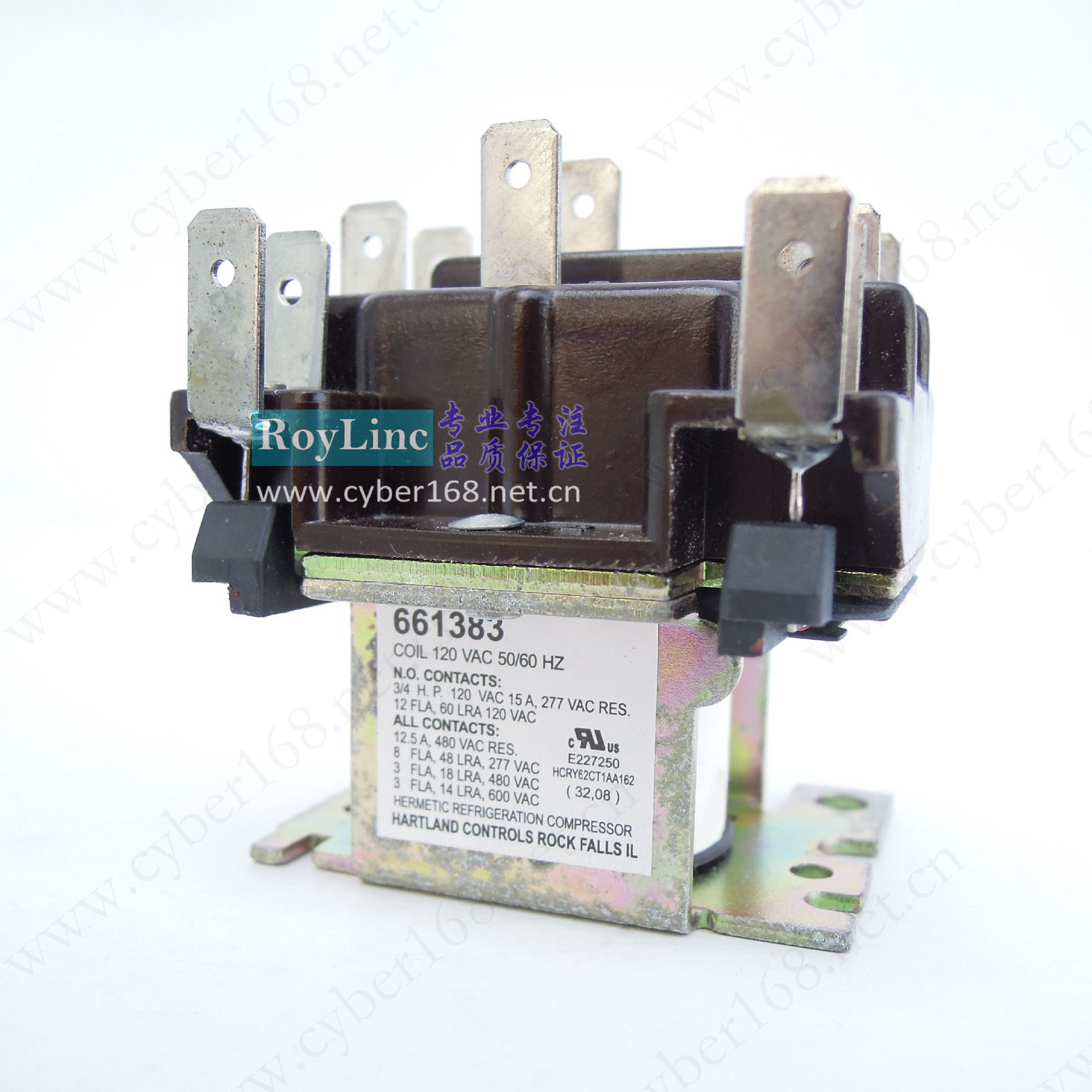 Hartland Controls HCRY62CT1AA 120V暖通空调系统通用UL继电器