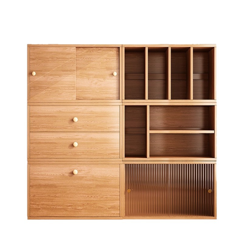 librero con puerta estante de sala de estar módulo de gabinete de pared combinado estante de exhibición armario armario estante de piso armario