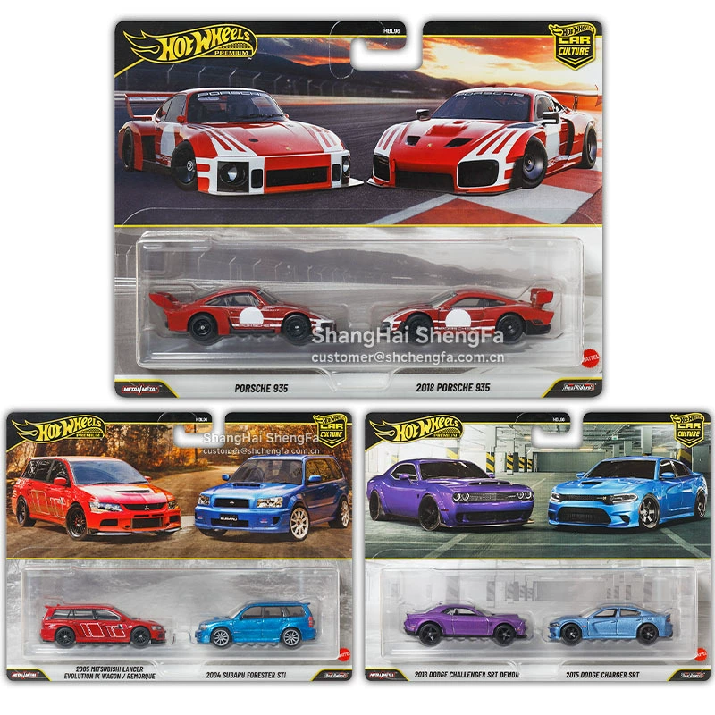 Горячие колеса Gold Label HBL96 Накладка двойной кузов Subaru Forester Mitsubishi Dodge Porsche Алюминированная модель автомобиля