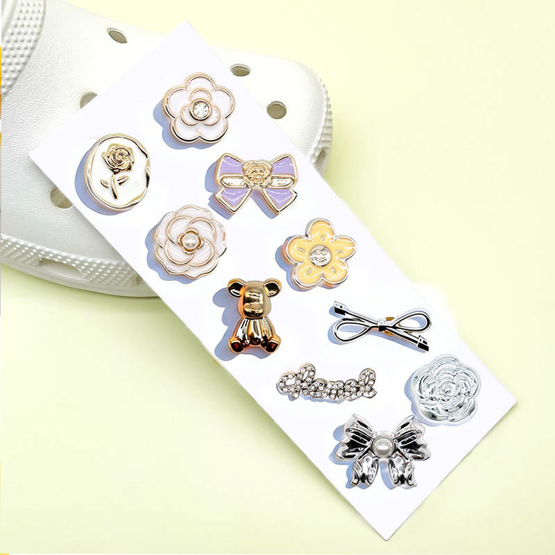 Accesorios de zapatos calientes transfronterizos de alto nivel, botones de zapatos decorativos, botones de zapatos casuales, set de botones de accesorios DIY