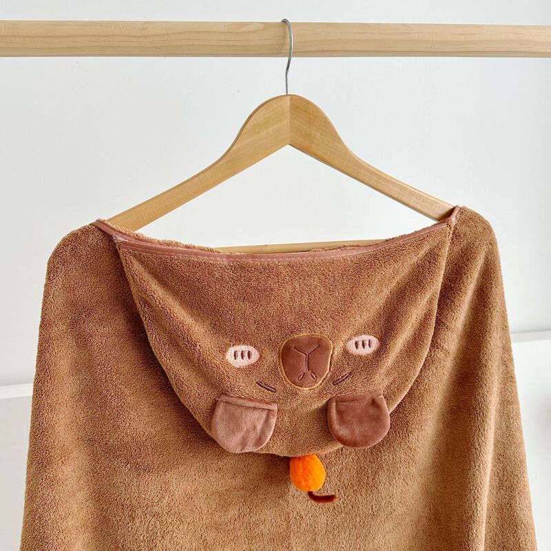 Cute Guinea Pig Coral Fleece Bath Towel Cape Soft Absorbent Men's and Women's Children's Cape Cute Guinea Pig Coral Fleece Bath Towel Cape Soft Absorbent Men's and Women's Children's Cape